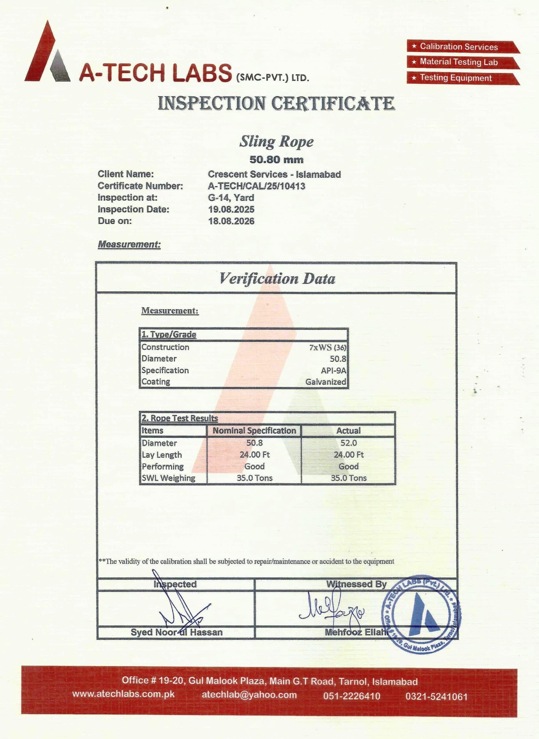 Safety & Compliance Certification